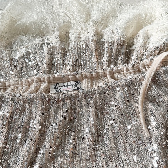 Free People Gold Rush Half Slip Mini Skirt - Picture 2 of 4